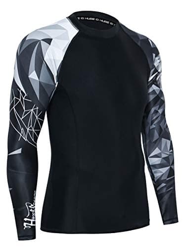 HUGE SPORTS Wildling Series UV Protection Quick Dry Compression Rash Guard (Lion,L) - Image 3