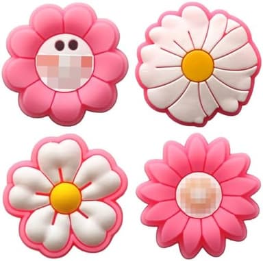 Pink Flower & Unicorn Shoe Charms for Girls, 36 PCS Cute Icecream Shoe Decoration Pins for Clog, Shoe Accessories for Women Party Favor Gifts - Image 4