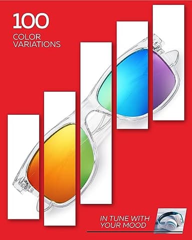 Retro Rewind Polarized Sunglasses for Men and Women - UV Protection Classic Mens Womens Sun Glasses - Cool Vintage 80s Shades - Image 6