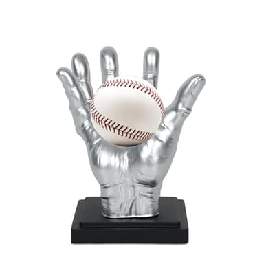 Baseball Holder Creative Hand-Shape Design, Baseball Display Stand with ABS Tee & Base, Baseball Display Case for Official Size Baseball or Memorabilia Displays Ornament - Image 1