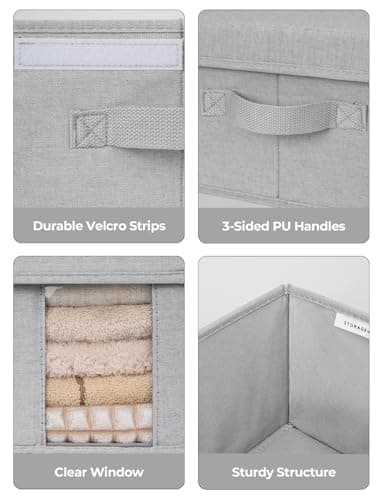 StorageWorks 2-Pack Jumbo Under Bed Storage Bins with Lids, Underbed Storage Containers with Handles and Label Holder, Closet Organizer for Clothes, Blankets, Sweater - Image 5