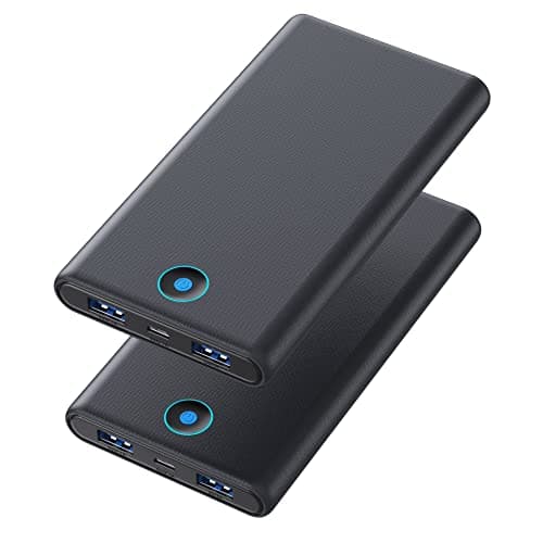 Portable Charger, 2-Pack 20000mAh Power Bank Ultra Slim Fast Charging External Battery Pack with Dual USB Outputs Compatible with iPhone 16/16 Pro/15 /14/13/12/X, Samsung S24/S23, Android Phone etc - Image 1