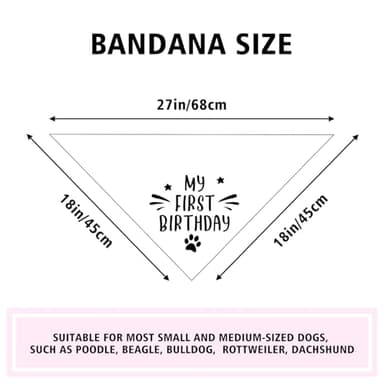Dog Birthday Bandana Dogs First Birthday Dog Bandana Dog Birthday Gift Funny Dog Bandana Birthday Photo Prop Pet Scarf Accessories for Pet Dog Lovers Gifts - Image 5