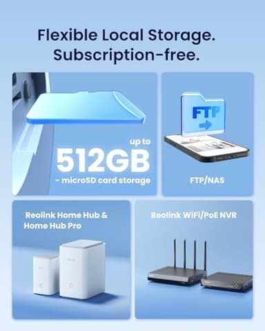 REOLINK Elite Floodlight WiFi, 4K 8MP 180° Panoramic Wired Floodlight Camera, Adjustable 3000 Lumens, Local AI Video Search, Dual-Band Wi-Fi 6, 24/7 Recording, No Monthly Fees, 100~200V AC Hardwired - Image 6