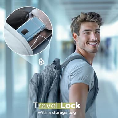 Electric Razor, Electric Shaver for Men, Upgraded Foil Shaver with 3 Speeds, Double Floating Blade IPX7 Waterproof Wet/Dry LED Display USB Type C Rechargeable Blue - Image 7