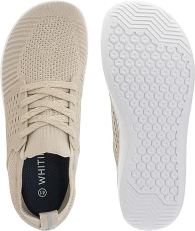 WHITIN Wide Toe Box Shoes for Women Minimus Barefoot Zero Drop Size 8 Taupe Wide Width Minimalist Female Exercise Sneakers Zapatos de Hombre 39 - Image 5