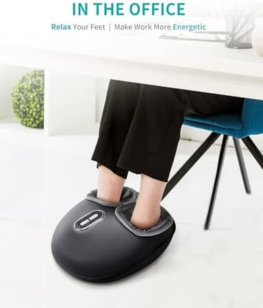 Nekteck Shiatsu Foot Massager Machine and Heat, Air Compression with Deep Kneading Therapy, Relax for Home or Office (Large Size) - Image 7