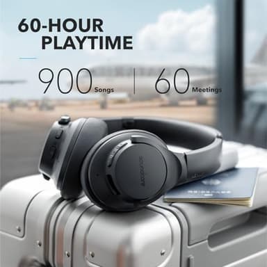 Soundcore Anker Life Q20 Hybrid Active Noise Cancelling Headphones, Wireless Over Ear Bluetooth Headphones, 70H Playtime, Hi-Res Audio, Deep Bass, Memory Foam Ear Cups, Travel, Office - Image 2