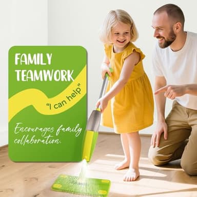 Toddler Spray Mop-Montessori Toys Mini Size Cleaning Mini Mop That Really Spray -Kid Pretend Play Toys Gift for Toddlers Girls Boys - Image 5