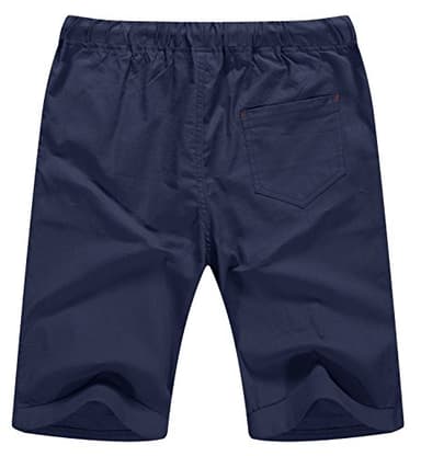 Sailwind Men’s Linen Shorts Casual Drawstring Summer Beach Shorts - Image 2