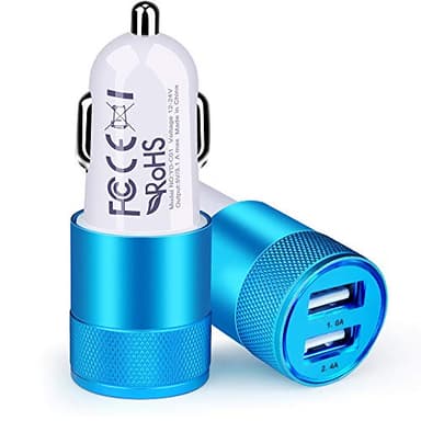 Cigarette Lighter Adapter, USB Car Charger, 3.4a Fast Charging Dual-Port Cargador de Carro for iPhone 17 16 15 14 13 12 SE 11Pro Max X XR XS Max Plus, Samsung Galaxy S25 S24 S23 S22 S21 S20 A17 A16 - Image 1