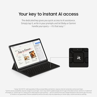 SAMSUNG Galaxy Tab S10 FE+ 13.1” 128GB WiFi Android Tablet + Book Cover Keyboard Slim, Long Battery Life, Powerful Processor, S Pen, US Version, 2025, 2 Yr Manufacturer Warranty, Blue - Image 7