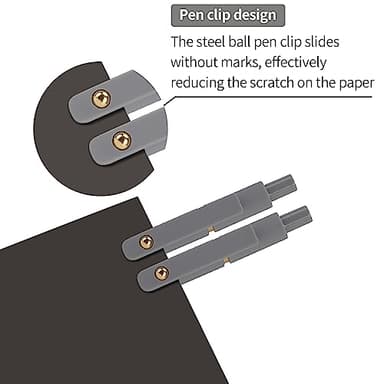 Ddaowanx Gel Pens,0.5mm Quick Dry Black Ink Pens Fine Point Smooth Writing Pens, Cute Office School Supplies Gifts for Women (24 Pcs Morandi-Black Ink) - Image 5