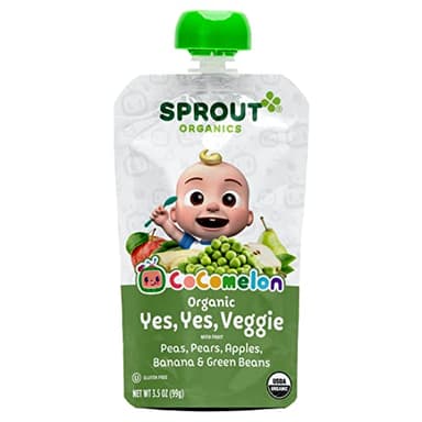 CoComelon Sprout Organic Baby Food, Toddler Pouches, Yes, Yes, Veggie, Fruits, Grains, 3.5 Oz(Pack of 12) - Image 4
