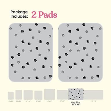 Super Absorbent Washable Pee Pads for Dogs - 2-Pack Superior Reusable Puppy Pads Pet Training Pads –100% Waterproof Dog Pee Pad Protects Against Urine Leakage Non-Slip Grip Prevents Slipping& Bunching - Image 7