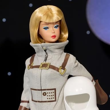 Barbie Miss Astronaut Doll Collectible with Silver Suit, Space Boots & Helmet Accessory, 1965 Vintage Repro - Image 3