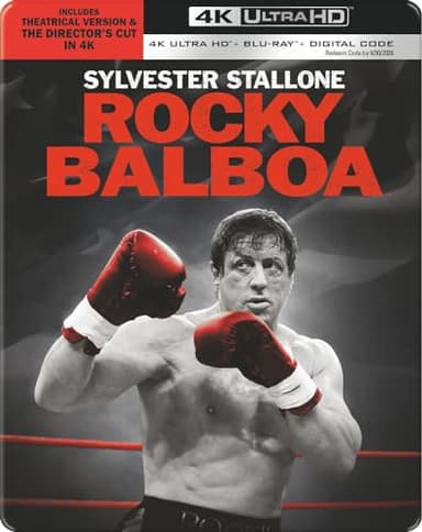 Rocky Balboa Theatrical & Director's Cut (4K Ultra HD + Blu-Ray + Digital) Steelbook - Image 1