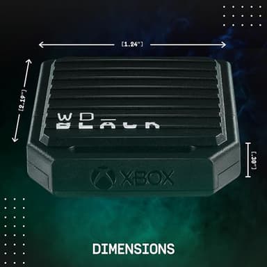 WD_Black 2TB C50 Storage Expansion Card, Officially Licensed for Xbox – Quick Resume, Plug & Play, NVMe SSD Expansion for Xbox Series X|S Gaming Consoles - WDBMPH0020BNC-WCSN - Image 2