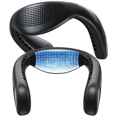 TORRAS COOLiFY Air 2025 Upgraded Neck Fan Air Conditioner, Dual-Airflow Pro Cooling, Ultra Light Portable Fan Rechargeable, Personal Cooling Fan Travel Essentials, Gifts for Dad Husband Father, Black - Image 1