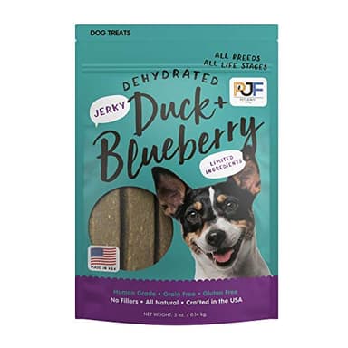 Pet Jerky Factory Premium Duck and Blueberry 5 oz. Dog Jerky Treats | 100% Human Grade | USA Made | High Protein | Grain Free | Limited Ingredients | No Filler | BHA-BHT Free | Soft-Tender - Image 1