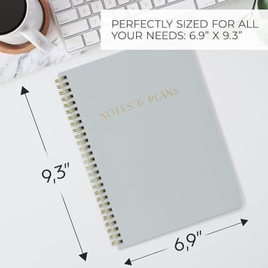 ZICOTO Beautiful Daily Planner And Notebook With Hourly Schedule - Aesthetic Spiral To do List Notepad to Easily Organize Your Tasks And Appointments - Stylish Book And School Or Office Supplies - Image 3