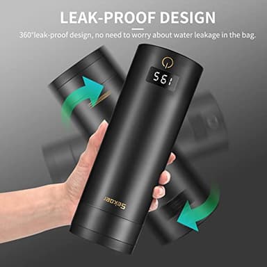 Sekaer Travel Electric Tea Kettle Portable Small Mini Coffee Kettle, with 4 Variable Presets, Personal Hot Water Boiler 304 Stainless Steel with Auto Shut-Off & Boil Dry Protection, SY-618B - Image 7