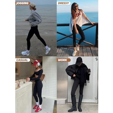 Ipletix Leggings for Women, High Waisted Leggings Buttery Soft Non See Through Workout Yoga Pants Black - Image 6