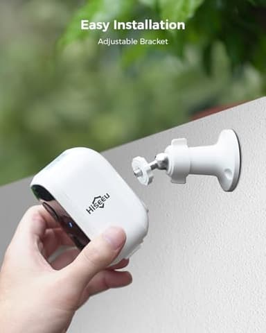 Hiseeu Solar Security Cameras Wireless Outdoor, 4 Cam-Kit, Expandable to 10CH, No Monthly Fee, Solar-Powered, Home Security Cameras System with 2K Color Night Vision, Easy Setup, 2.4G & 5G WiFi - Image 7
