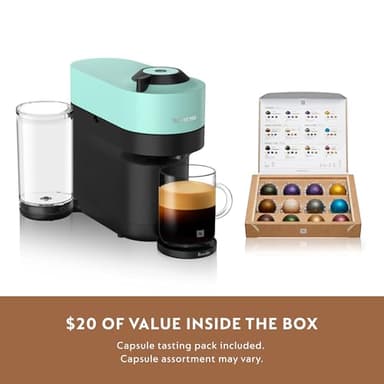 Nespresso Vertuo Pop+ Coffee and Espresso Maker by Breville with Milk Frother, Aqua Mint - Image 7