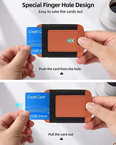 Upgraded for Magsafe Wallet, Strongest Magnetic Wallet, for iPhone Walle t Magsafe with 2 Card Slots, Magnetic Card Holder for iPhone 17/16/15/14/13/12 Series, Vegan Leather, Fit 7 Cards, Brown-2 - Image 4