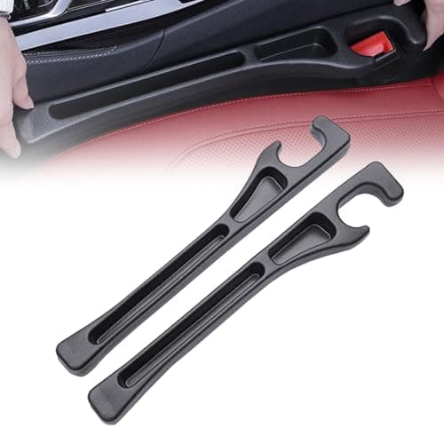 Lalalancer 2PCS No Drop Seat Guard,2025 New Car Seat Side Gap Filler Organizer, Drop Seat Guards for Cars(Black) - Image 1