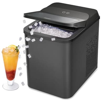 Gevi Nugget Ice Maker Countertop, Ready in 5 Mins, 35lbs Per Day, Auto-Cleaning, Sonic Ice Maker with Basket and Scoop, for Home/Party/RV/Camping - Image 1