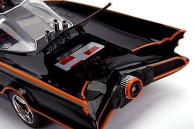 Jada DC Comics 1:18 1966 Classic TV Series Batmobile Light-Up Die-cast Car with 3" Batman and Robin Figures, Toys for Kids and Adults - Image 3