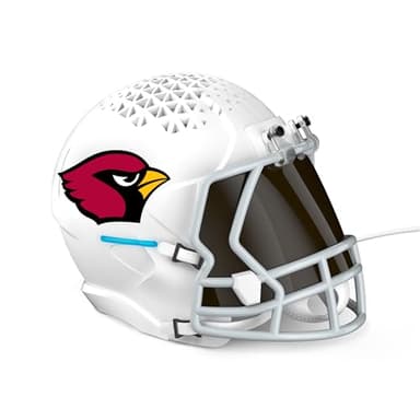NFL Echo Dot Bundle: Includes Echo Dot | Glacier White and Limited-Edition NFL Helmet Stand | Arizona Cardinals - Image 1