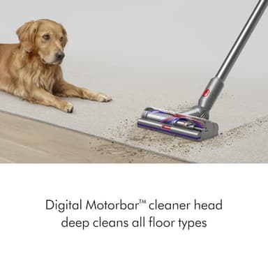 Dyson V15 Detect Plus Cordless Vacuum, Illumination Reveals dust, 240AW, 3 Power Modes, Up to 60 Minutes,² Deep Cleans Hard Floors and Carpets, Detangles pet Hair, Converts to Handheld - Image 7