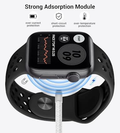 Temdan for Travel Vacation Essentials,3 in 2 USB C Cable for Apple Watch Charger/iPhone 17 Charger/Lightning,Multi Charging Cable Cord,Camping Essentials,Designed for iWatch &iPhone 16-12-4FT White - Image 5