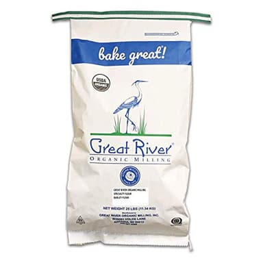 Great River Organic Milling Organic Barley Flour | Unbleached, Unbromated, Non-GMO, Kosher | High Fiber, Nutty Flavor Perfect for Breads, Pancakes, & More | 25 Lb - Image 1