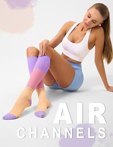 FITRELL 3 Pairs Compression Socks for Women and Men 20-30mmHg-Circulation Support Socks - Image 5