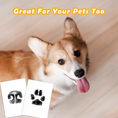 4-Pack Baby Inkless Hand and Footprint Kit Paw Nose Print Kit for Dogs Cats Pets Clean Touch Ink Pad for Baby Pets Newborn Keepsake Mess-Free Ink Pad - Image 5