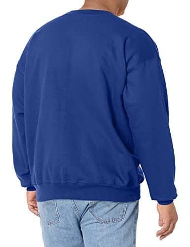 Hanes Men's Ultimate Cotton Heavyweight, Deep Royal, Large - Image 2
