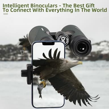 12X50 Professional Binoculars for Adults High Power with Phone Adapter, HD Binoculars with BaK4 prisms, Super Bright Lightweight & Waterproof Binocular Perfect for Bird Watching, Hunting, Stargazing - Image 4