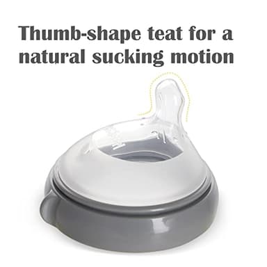 haakaa Gen.3 Natural Glass Baby Bottle Set 4.2oz & 6oz - Wide Neck Anti-Colic Slow Varibale Flow Nipple, 0M+ 3M+ 6M+ Breastfed Babies - Image 4