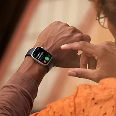 Apple Watch Series 8 (GPS, 41MM) - Midnight Aluminum Case with Midnight Sport Band S/M (Renewed Premium) - Image 5