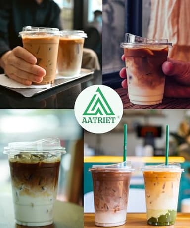 100 Pack 32 oz Clear Plastic Cups with Strawless-Sip-Lids, Disposable Cups Plastic Iced Coffee Cups, To Go Cups with Sip Through Lids for Smoothie, Milkshake, Cold Drinks for Party, Wedding, Event - Image 6