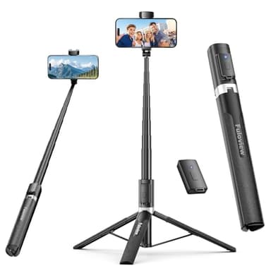 Selfie Stick Travel Tripod for iPhone Wireless Remote for Selfies, Extendable Selfie Stick for iPhone, iPhoneTripod for Video Recording, 60 inch, Black - Image 8
