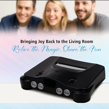 Nintendo 64 Console Premium with 2 Controllers, 256KB Memory Card, HDMI Cable (Renewed) - Image 6