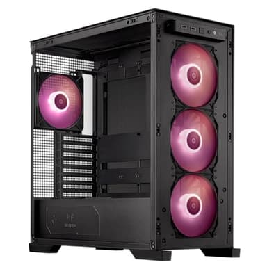 ASUS TUF Gaming GT302 ARGB ATX Mid-Tower PC Case Four 140 x 28 mm ARGB fans for high airflow and static pressure, interchangeable side panel, detachable top panel, hidden-connector motherboard support - Image 21