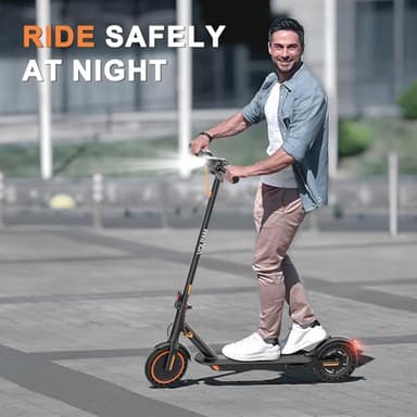 VOLPAM Electric Scooter, 350W/500W, 8.5"/10" Tires, 12/21/28 Miles Range, 16/19/22Mph, Folding E-Scooter with Dual Braking (8.5''-12Miles-350W) - Image 8