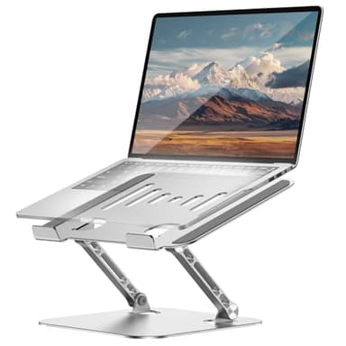 Laptop Stand for Desk Adjustable Computer Stand Foldable Laptop Riser Notebook Holder Adjustable Height for MacBook PC Computer Notebook Office Desk Accessories 10-17 Inch - Image 1