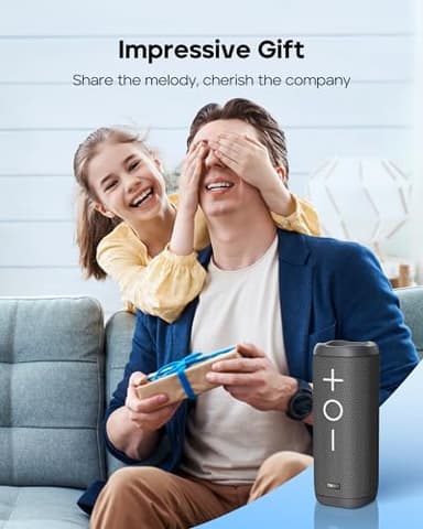 Tribit StormBox 2 Bluetooth Speaker with 34W 360° Surround Sound, XBass Tech, 24H Playtime, IPX7 Waterproof, Bluetooth 5.3, TWS Pairing Portable Wireless Speaker for Outdoor - Image 9